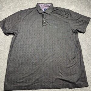 Envoy London Sport Polo Shirt Mens 3XL Gray Cotton Rich Short Sleeve Casual